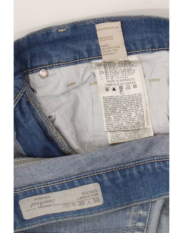 Damskie jeansy rozkloszowane Diesel W29 L30 Niebieskie bawełniane