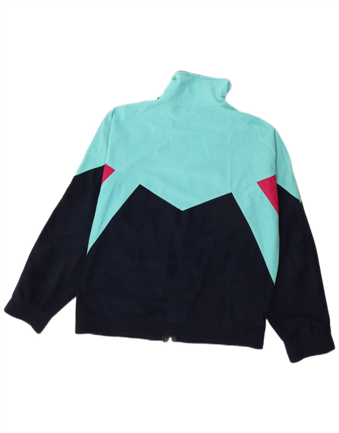 Męska kurtka dresowa TERINDA, duża, granatowa, z blokami kolorów