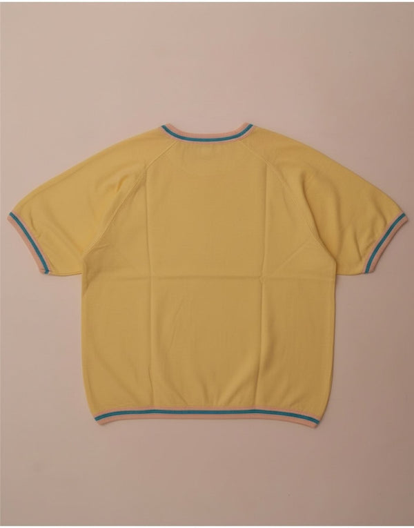 Damska koszulka z grafiką Best Company Top UK 18 XL, żółta bawełna