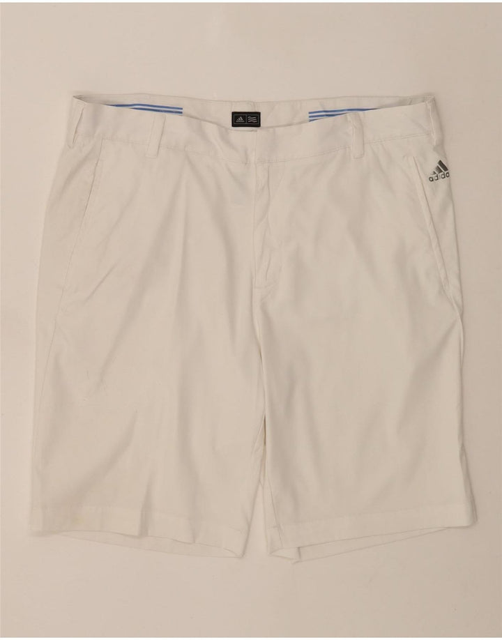 Adidas Męskie Spodenki Chino W34 Duże Białe Poliester