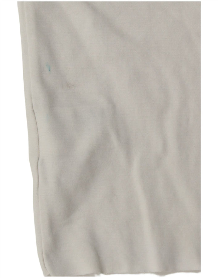 Cos Męski T-shirt Top Średniej Białej Bawełny