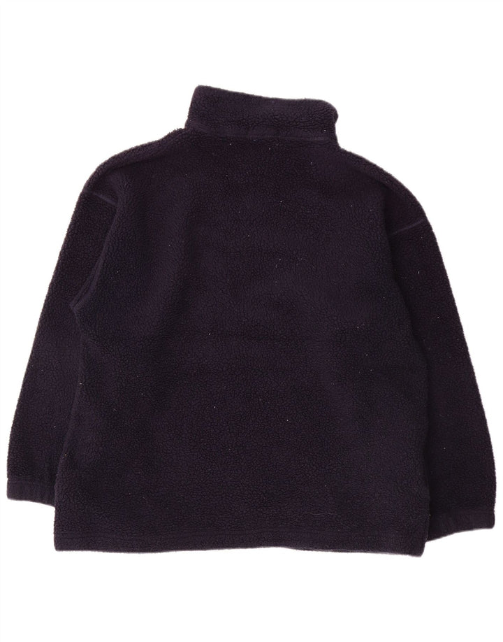 Marks & Spencer Damski sweter oversize polarowy UK 12, średni granatowy