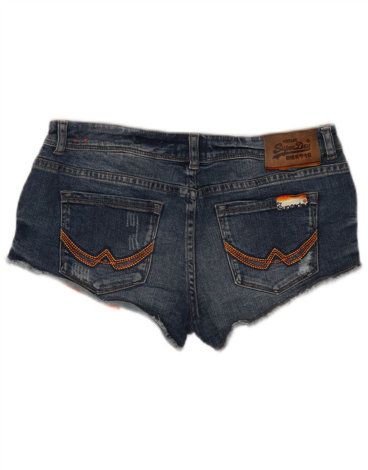 Damskie spodenki jeansowe Superdry w trudnej sytuacji W28 Średnioniebieskie, bawełniane