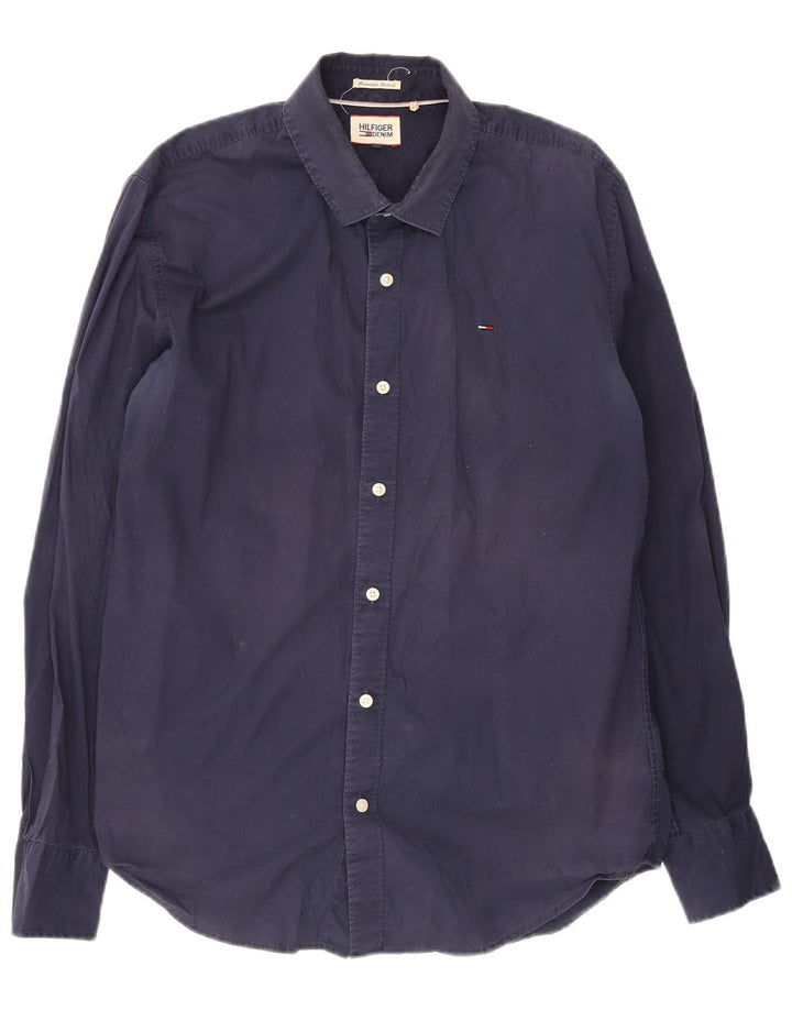 Koszula męska Tommy Hilfiger XL, granatowa, bawełniana