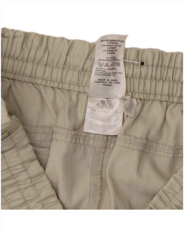 Adidas Męskie Spodenki Chino Duże W34 Beżowy Poliester