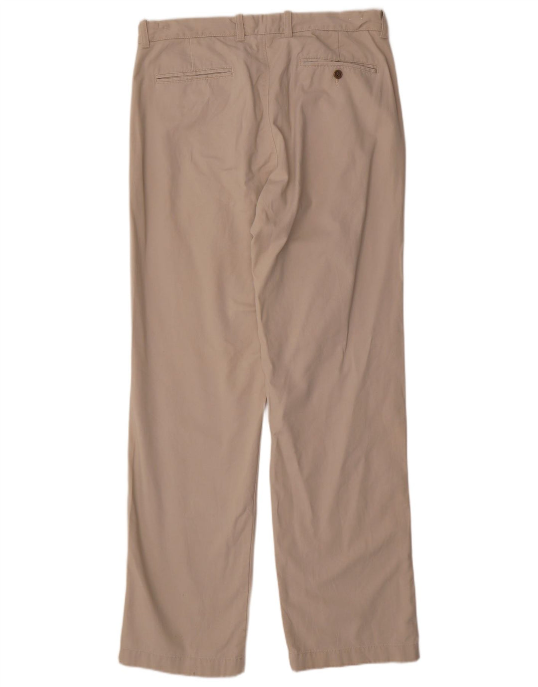 Męskie spodnie chino J. Crew o prostym, regularnym kroju W34 L34, beżowa bawełna