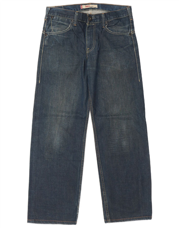 Męskie dżinsy Levi's 503 Luźne W34 L29 Niebieskie