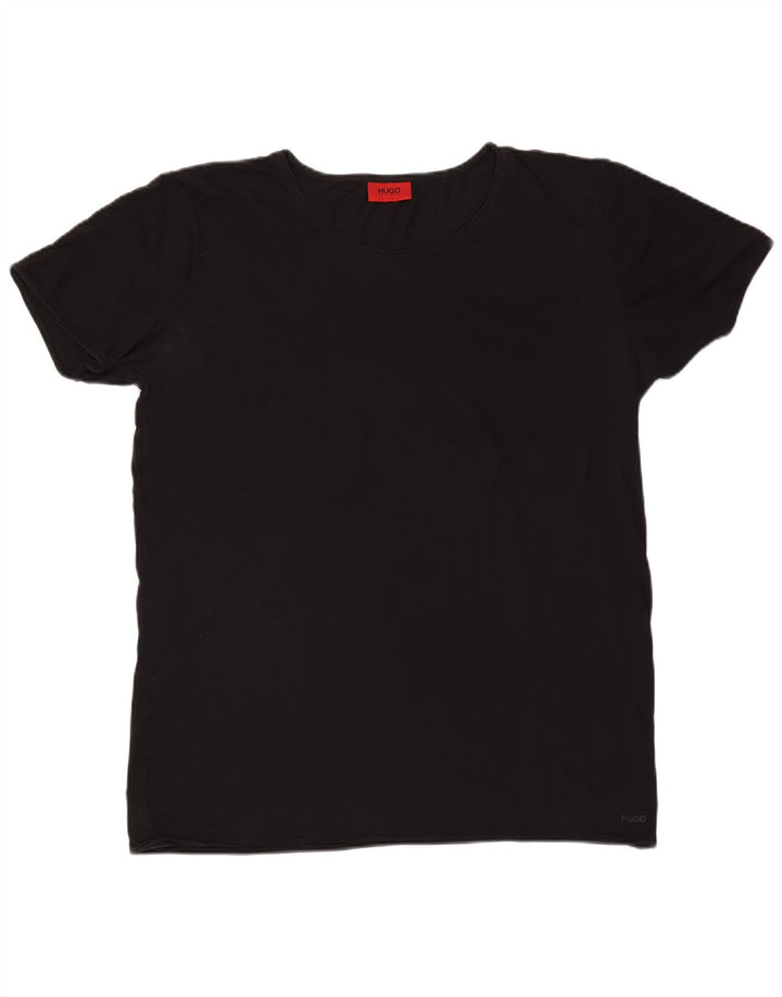 T-shirt męski Hugo Boss Top 2XL, czarny, bawełniany