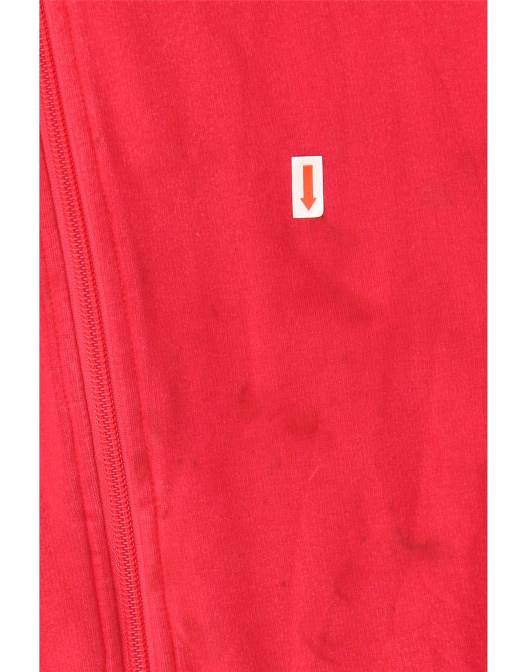 Damska kurtka dresowa ADIDAS UK 12, średnia czerwona, bawełniana