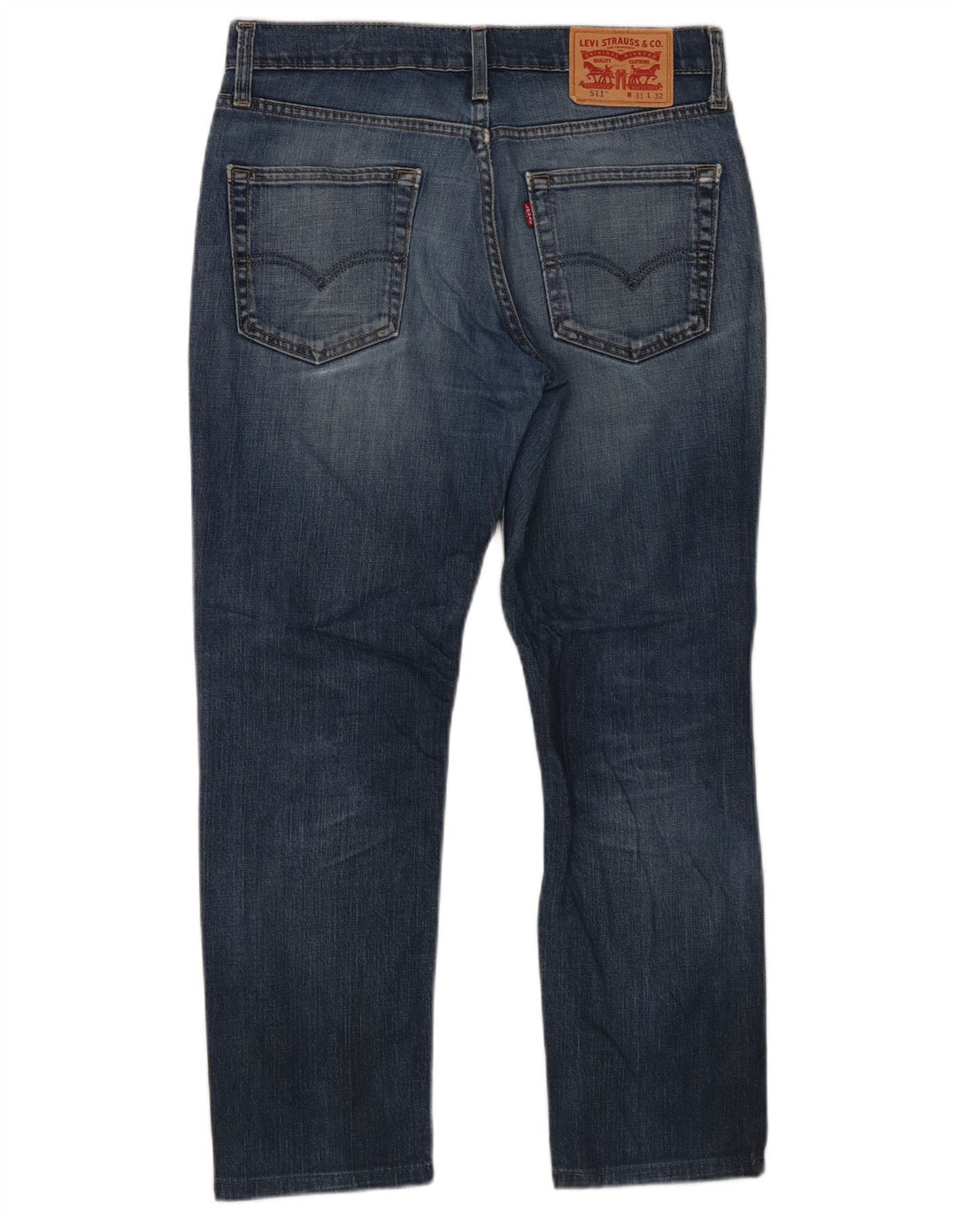 Męskie jeansy Levi's 511 Slim W31 L27 Granatowa bawełna