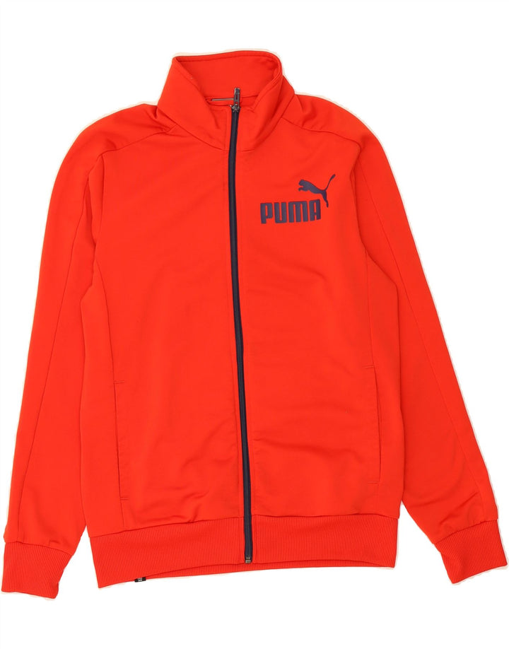 PUMA Mens Graphic Tracksuit Top Jacket Small Red Polyester Vintage Puma and Second-Hand Puma from Messina Hembry 