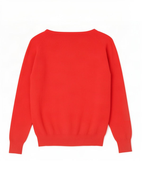 Sweter damski Zara, UK 18 XL, czerwony, bawełniany