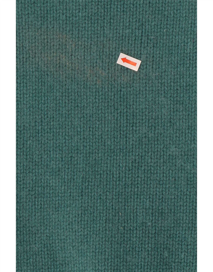 Sweter damski Weird Fish z zamkiem błyskawicznym, UK 10, mała, zielona wełna