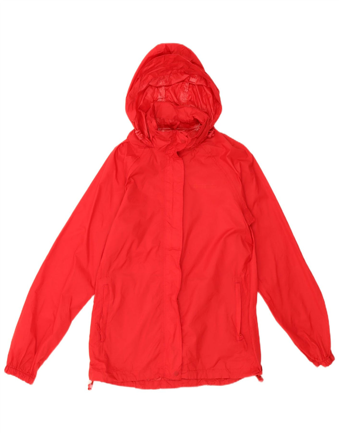 Damska kurtka przeciwdeszczowa z kapturem Mountain Warehouse UK 8 Small, czerwony nylon