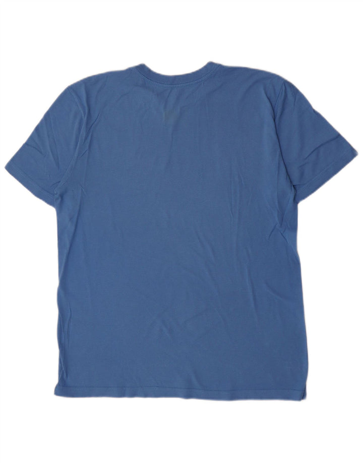 Męski T-shirt z grafiką Nike o standardowym kroju, średni niebieski, bawełniany