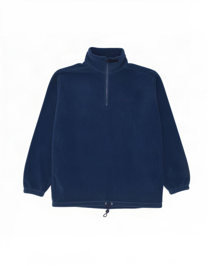 Męski sweter polarowy Asics z zamkiem błyskawicznym XL, granatowy, poliester