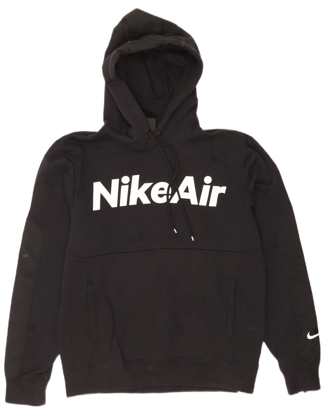 Męski sweter z kapturem Nike Graphic o regularnym kroju, mały, czarny, bawełniany