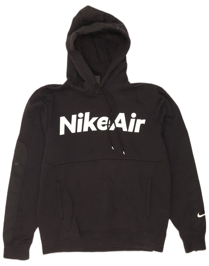 Męski sweter z kapturem Nike Graphic o regularnym kroju, mały, czarny, bawełniany
