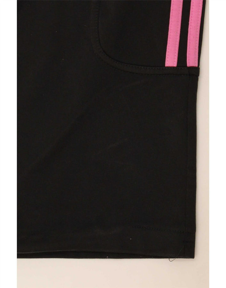 Damskie spodnie dresowe Adidas UK 10, małe, czarne, poliestrowe