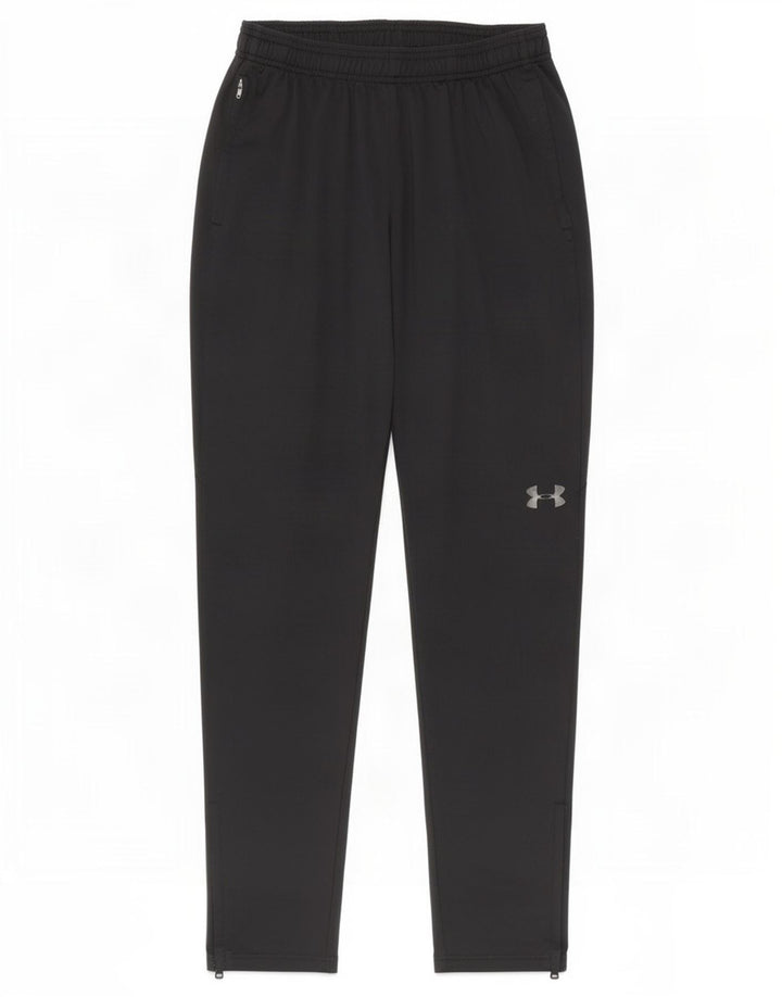 Męskie spodnie dresowe Under Armour, małe, czarne, poliestrowe
