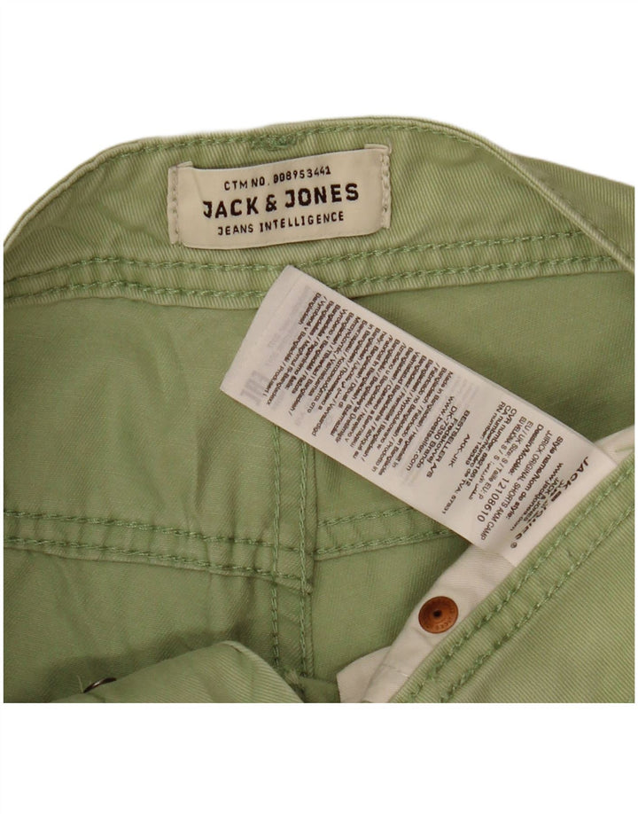 Męskie spodenki jeansowe JACK & JONES o regularnym kroju W30 Średniozielony, bawełniany