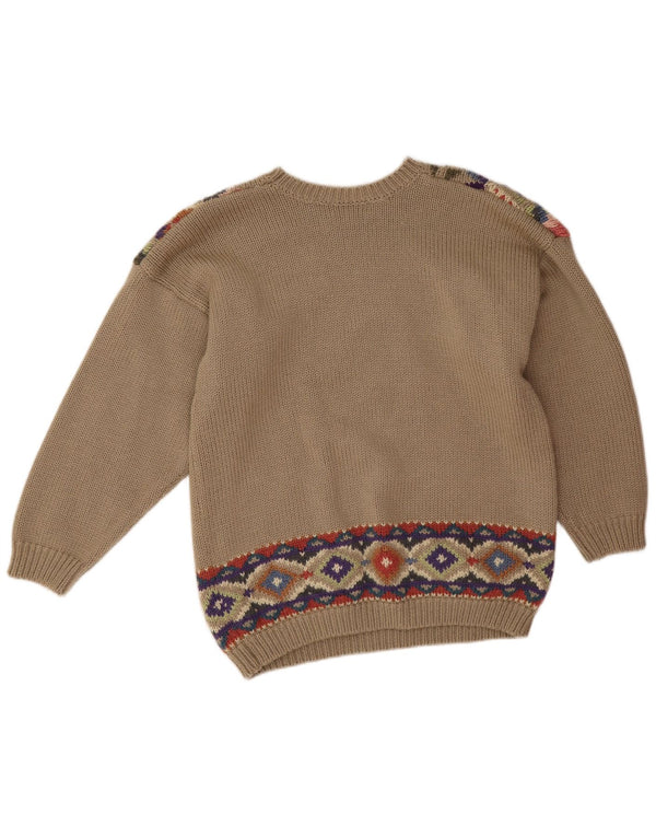 Damski sweter z dekoltem w łódkę Together UK 12/14 Średni szary w kwiaty