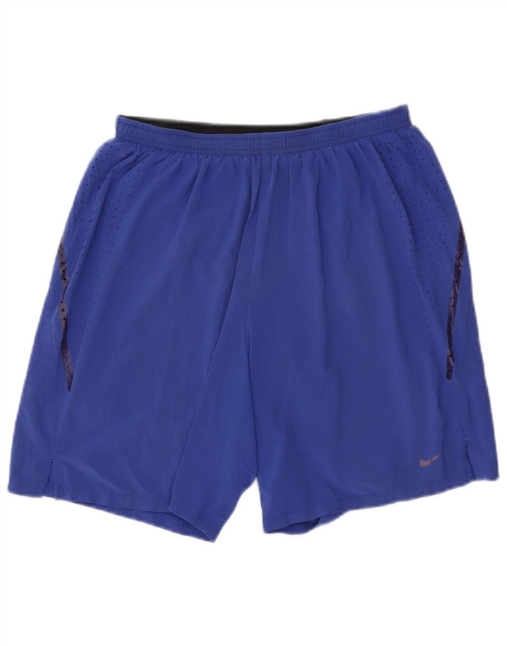 Męskie spodenki sportowe Nike Dri Fit, średnioniebieskie, poliestrowe