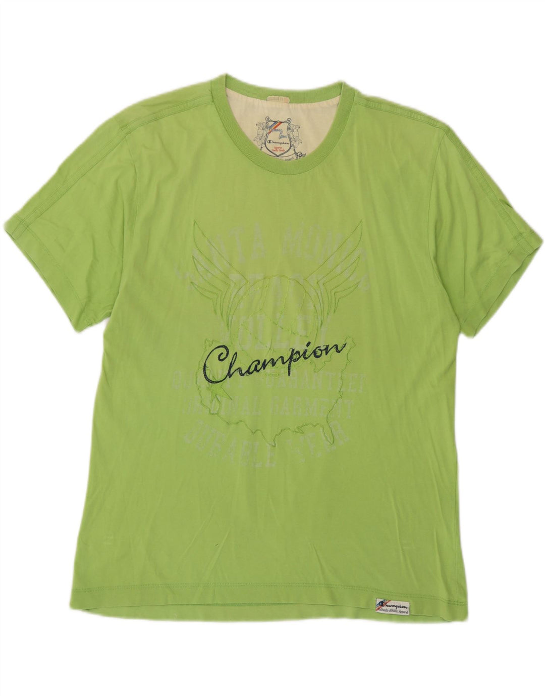 Męski T-shirt Champion z grafiką, średni zielony