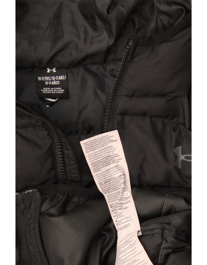Chłopięca ocieplana kurtka Under Armour Graphic na 10-11 lat w kolorze czarnym