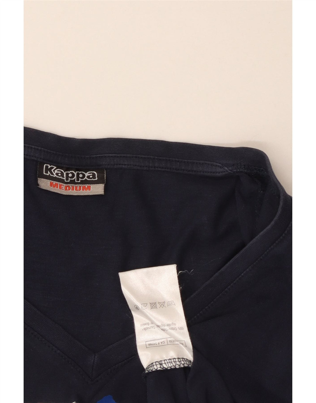 Damska koszulka z grafiką KAPPA Top UK 12 Średni granatowy bawełniany