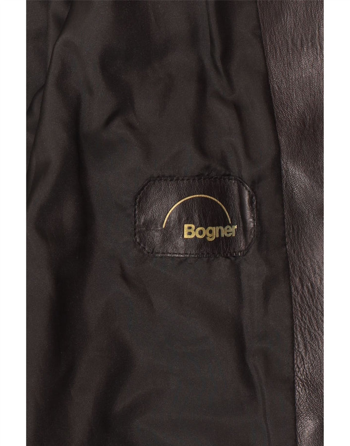 Kurtka damska BOGNER Crop Leather UK 14 Średnia Czarna