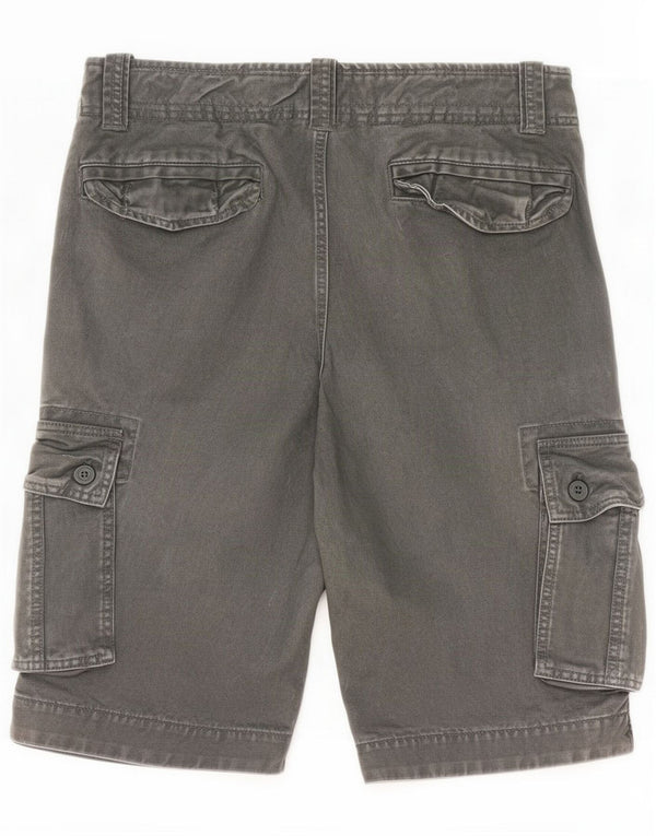 Superdry Męskie spodenki cargo, duże W34, szara bawełna