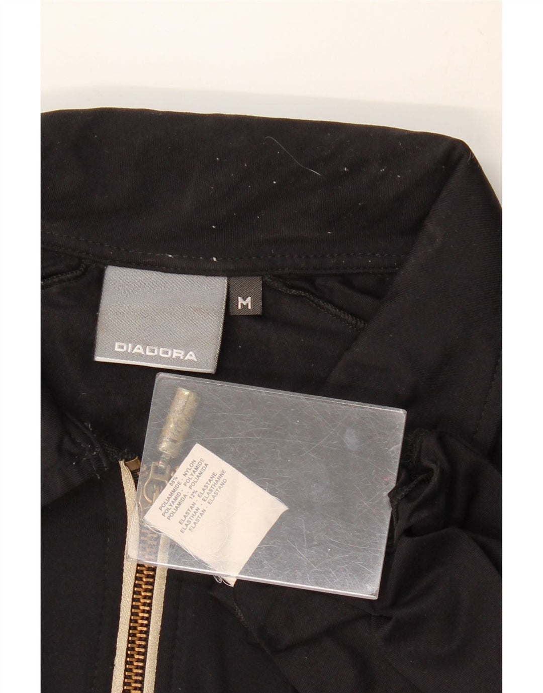 Męska koszulka polo z grafiką DIADORA, poliamid w kolorze średniej czerni