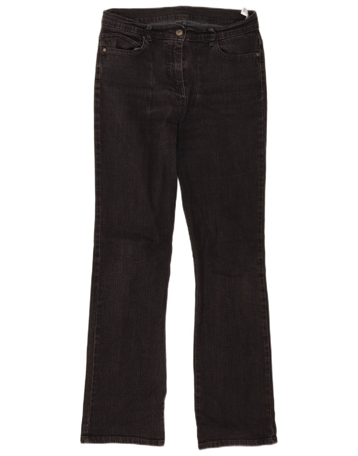 Marks & Spencer Damskie jeansy Bootcut UK 10 Small W30 L29 Czarna bawełna