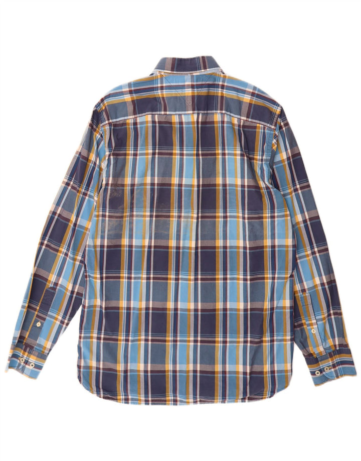 Męska koszula Tommy Hilfiger New York Fit w średnią niebieską kratkę, bawełniana
