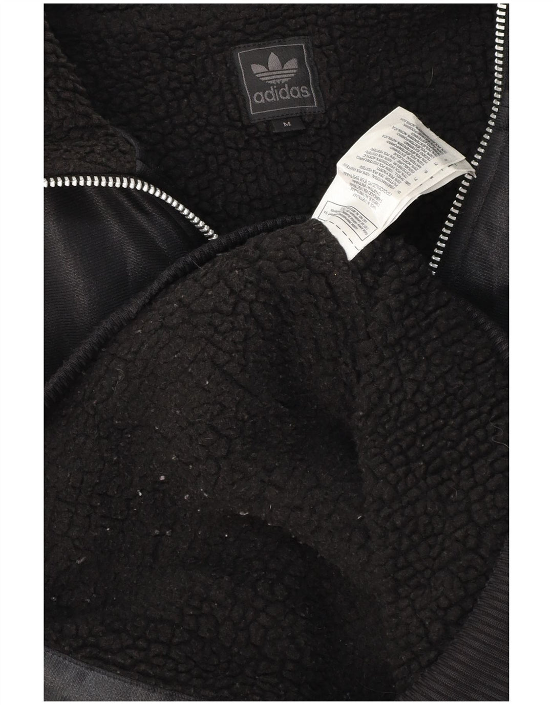 ADIDAS Męska kurtka bomberka z kapturem Chile 62 UK 38 Średni czarny poliester