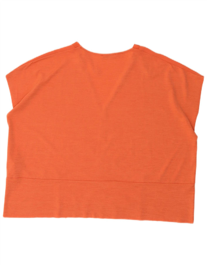 Damska bluzka oversize Zara UK 16, duży, pomarańczowy poliester
