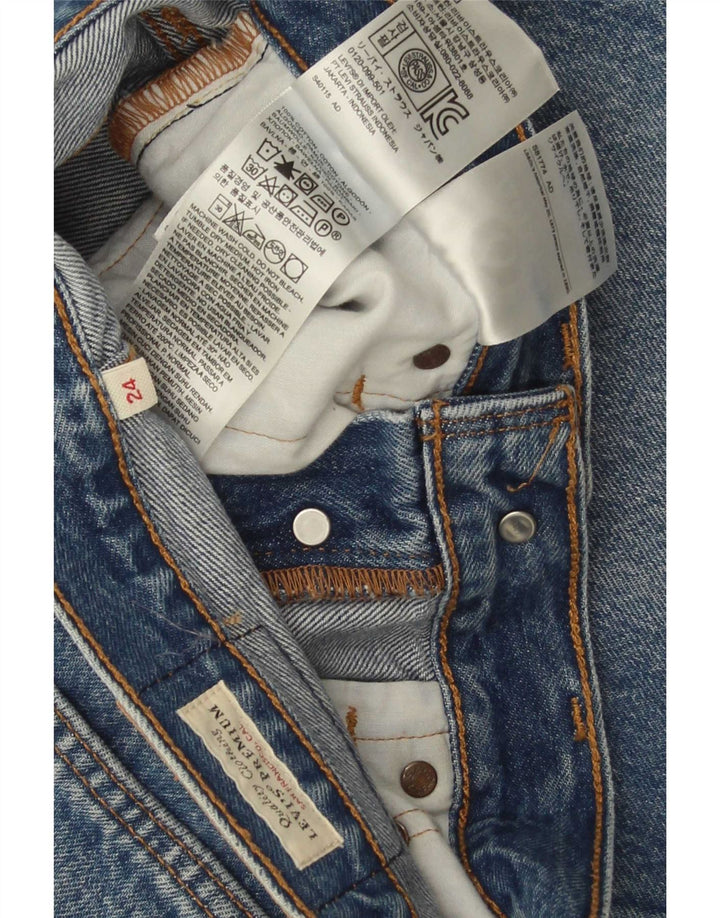 Damska spódnica dżinsowa Levi's W24 XS Niebieska bawełna