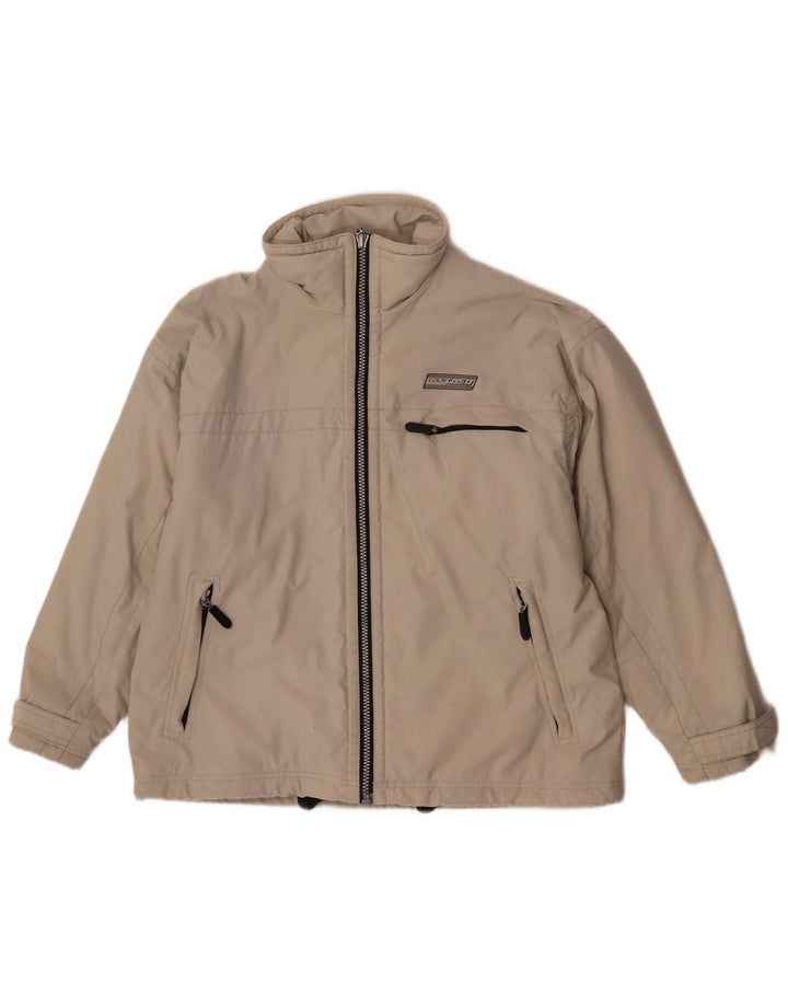 Exxtasy Męska kurtka wiatrówka o luźnym kroju UK 36 Small Beige Nylon