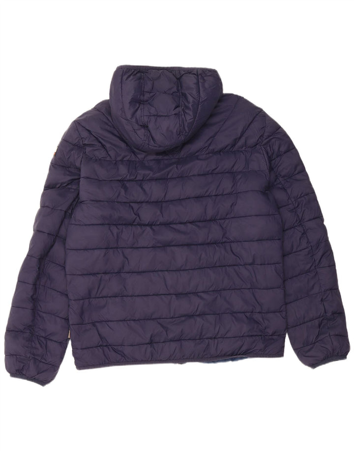 Męska ocieplana kurtka z kapturem Napapijri UK 44 2XL Granatowy poliamid