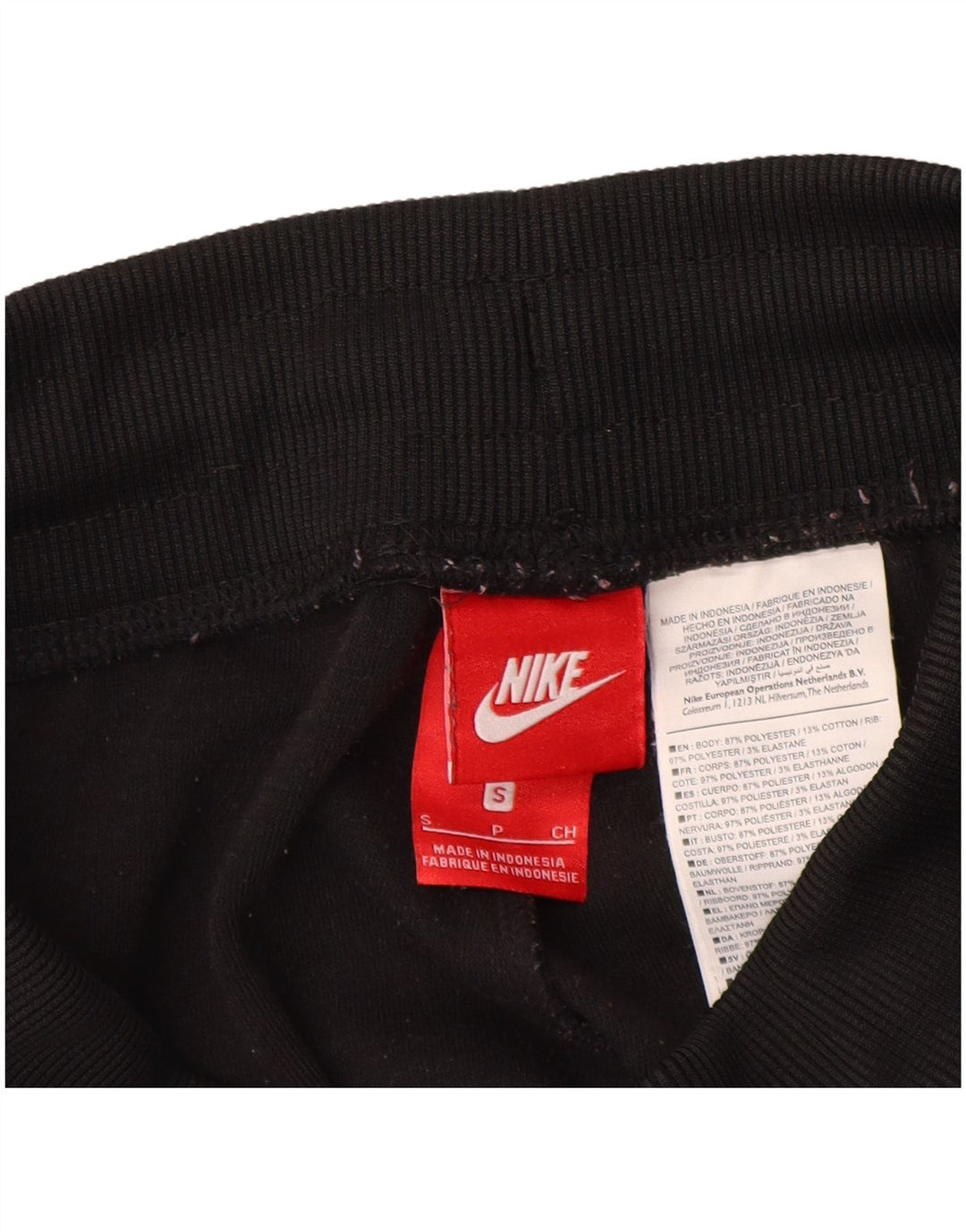 Damskie spodnie dresowe NIKE Joggers UK 8, małe, czarne, z blokami kolorów