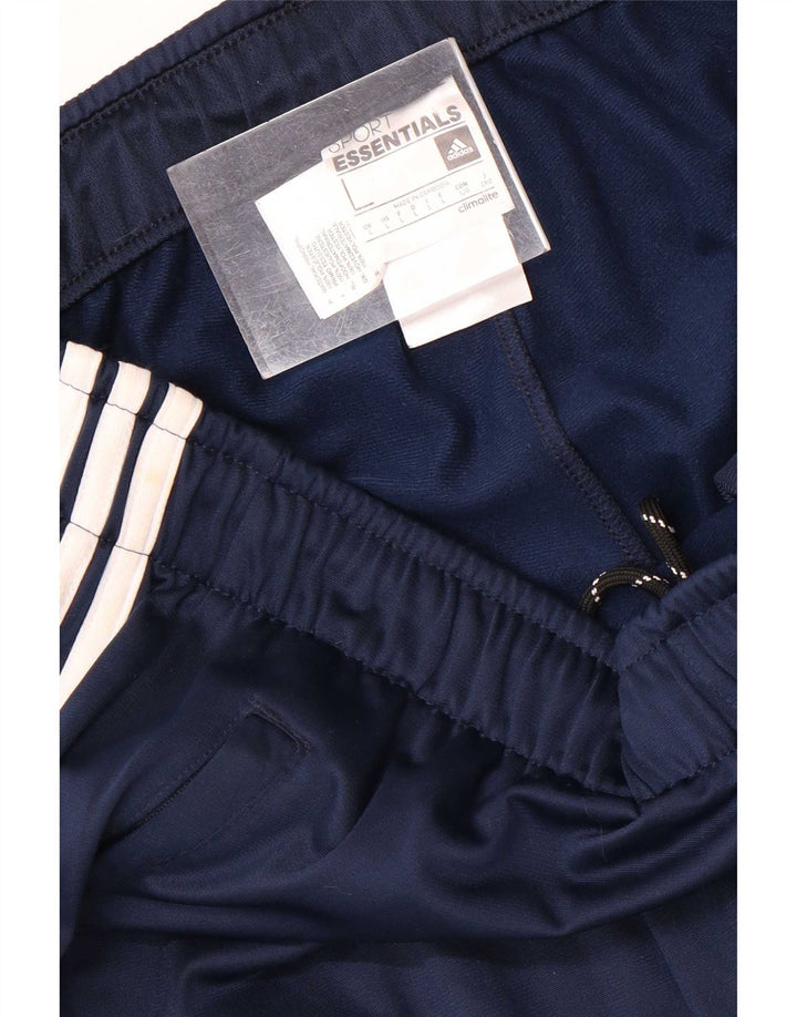 Męskie spodnie dresowe Adidas Climalite, duże, granatowe, z poliestru