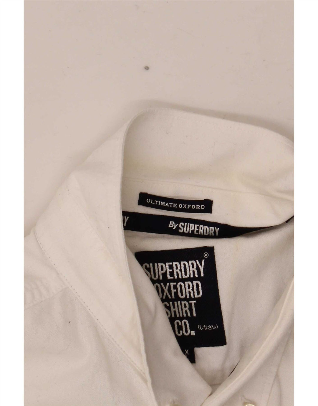 Męska koszula z krótkim rękawem Superdry XL, biała, bawełniana