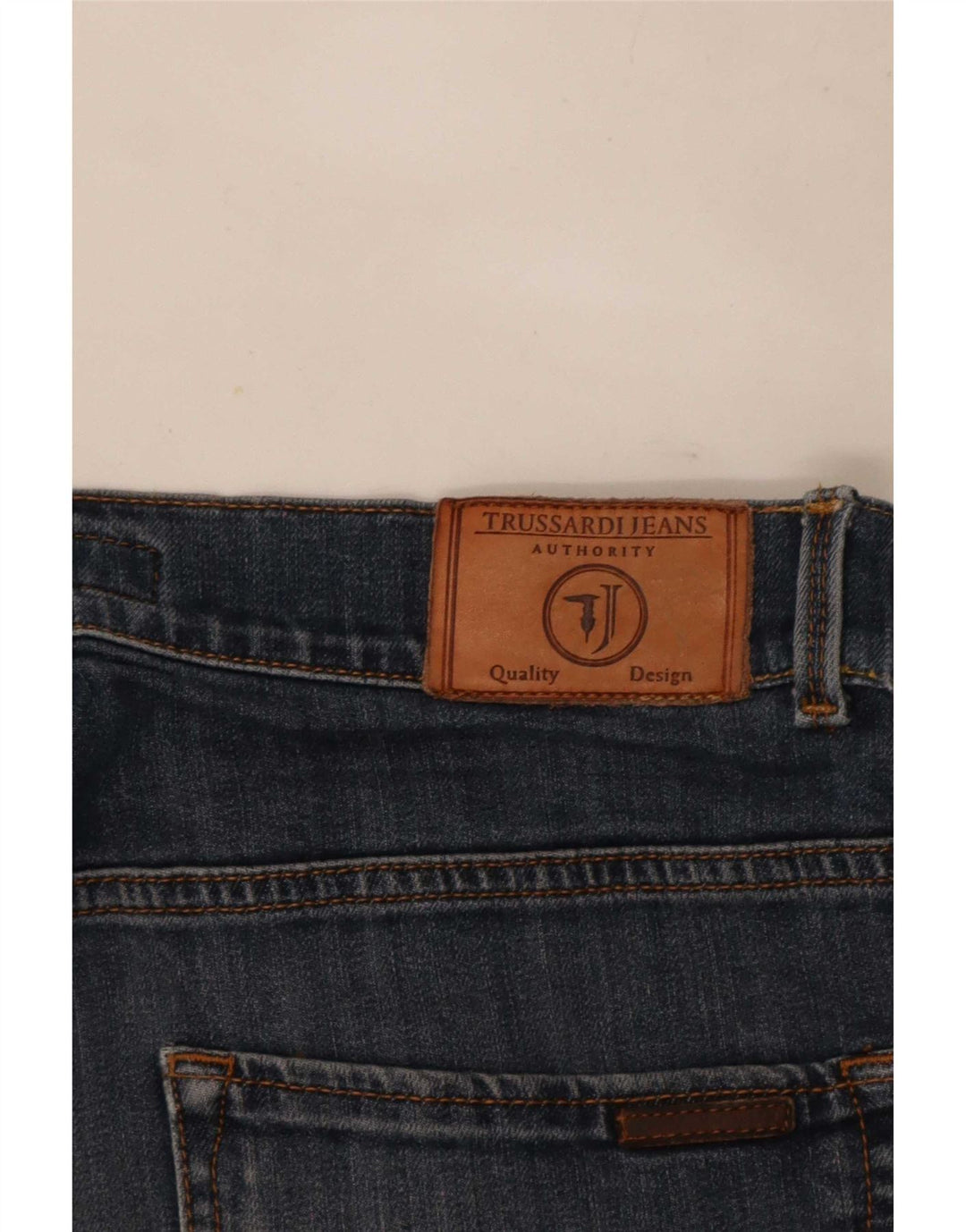 Męskie proste dżinsy Trussardi W32 L28 niebieskie