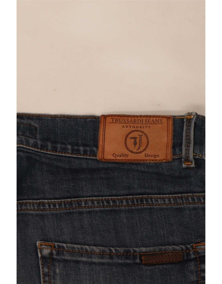 Męskie proste dżinsy Trussardi W32 L28 niebieskie
