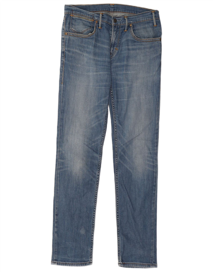 Męskie jeansy slim fit Levi's W32 L34 Niebieskie bawełniane