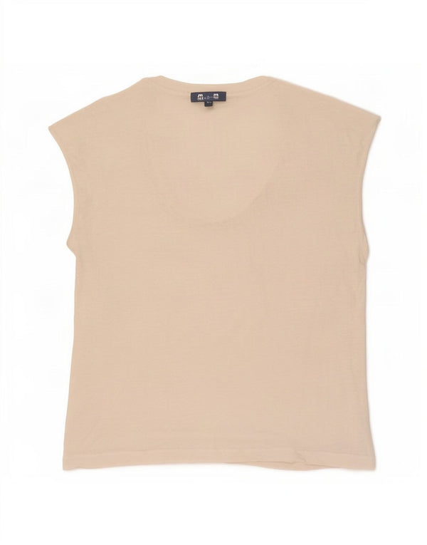 Damska kamizelka Massimo Dutti Top UK 14 Medium Off White