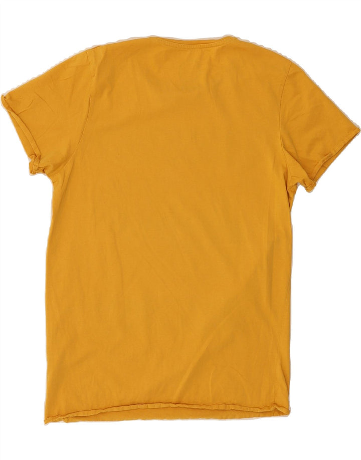 JACK & JONES Mens Graphic T-Shirt Top Medium Yellow Cotton Vintage Jack & Jones and Second-Hand Jack & Jones from Messina Hembry 