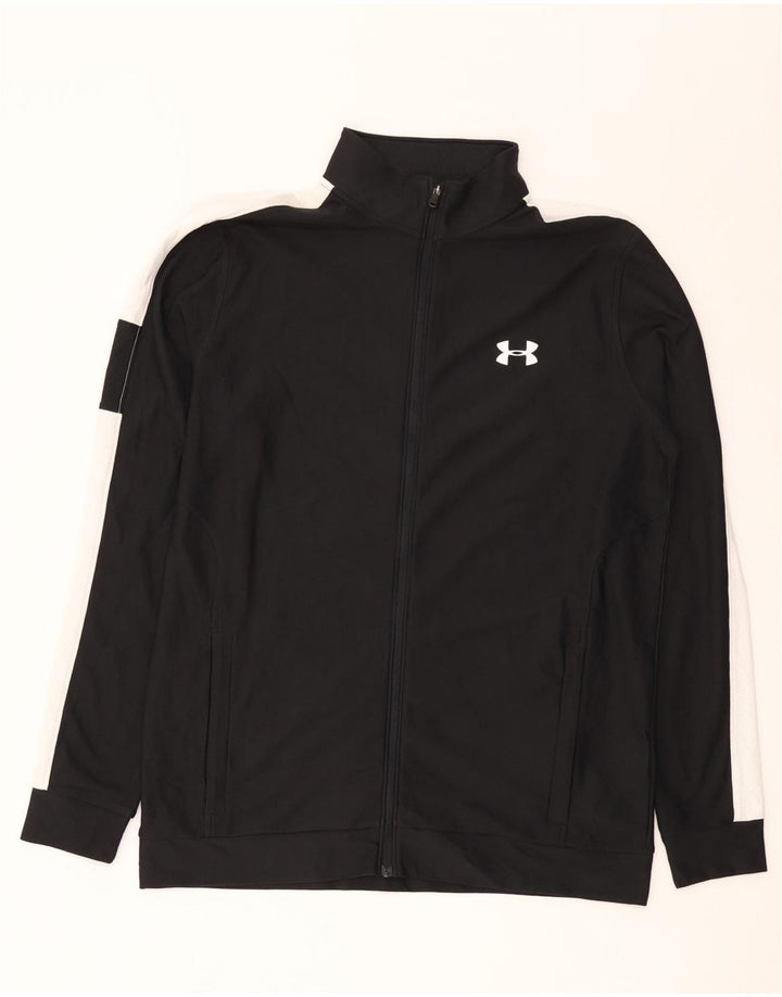 Męska dopasowana kurtka dresowa UNDER ARMOUR w kolorze średniej czerni