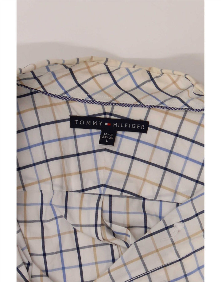 Koszula męska Tommy Hilfiger rozmiar 16 1/2 w dużą wielobarwną kratkę